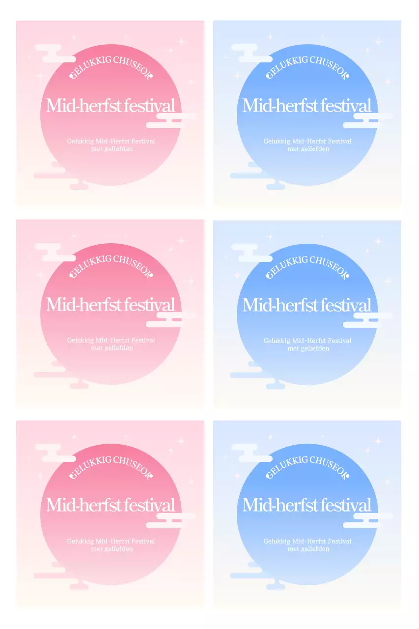 Gradiënt traditionele Chuseok-begroetingen