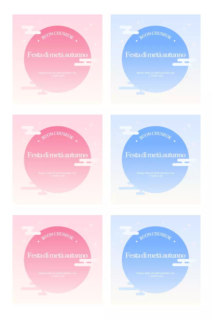 Saluti tradizionali Chuseok sfumati