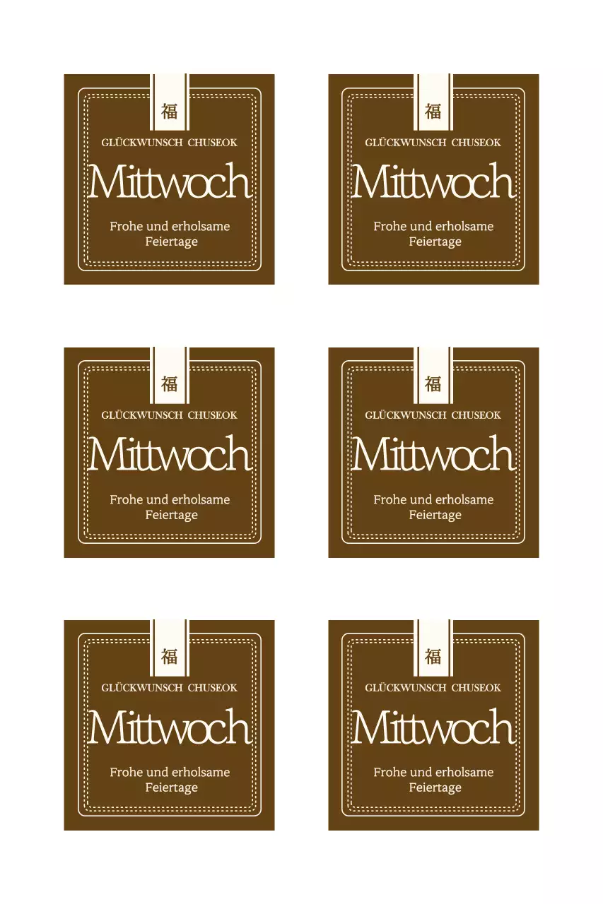 Eine ruhige Chuseok-Begrüßung mit traditionellem Flair