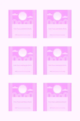 Saludos festivos con fondo degradado y patrón tradicional.