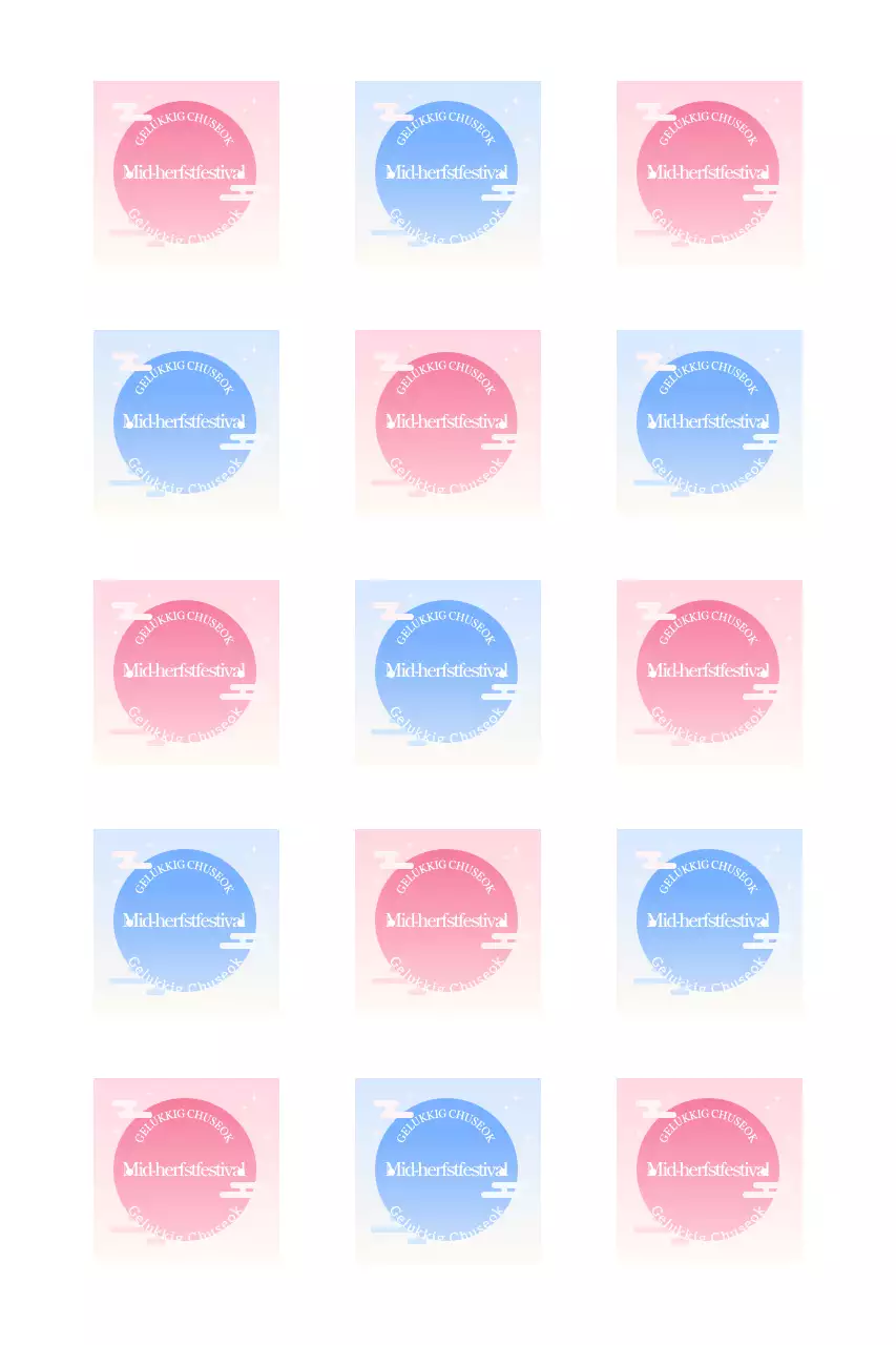 Gradiënt traditionele Chuseok-begroetingen