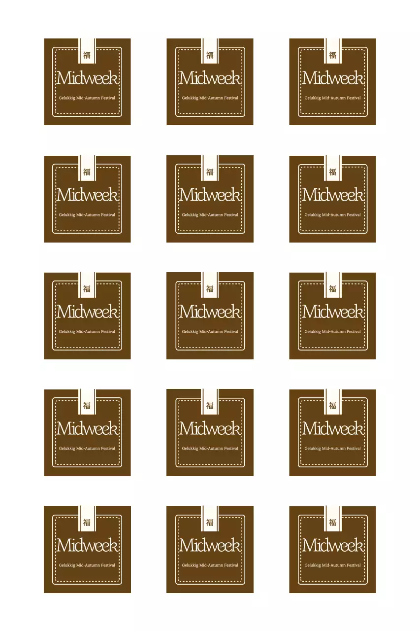 Een kalme Chuseok-begroeting met een traditioneel gevoel