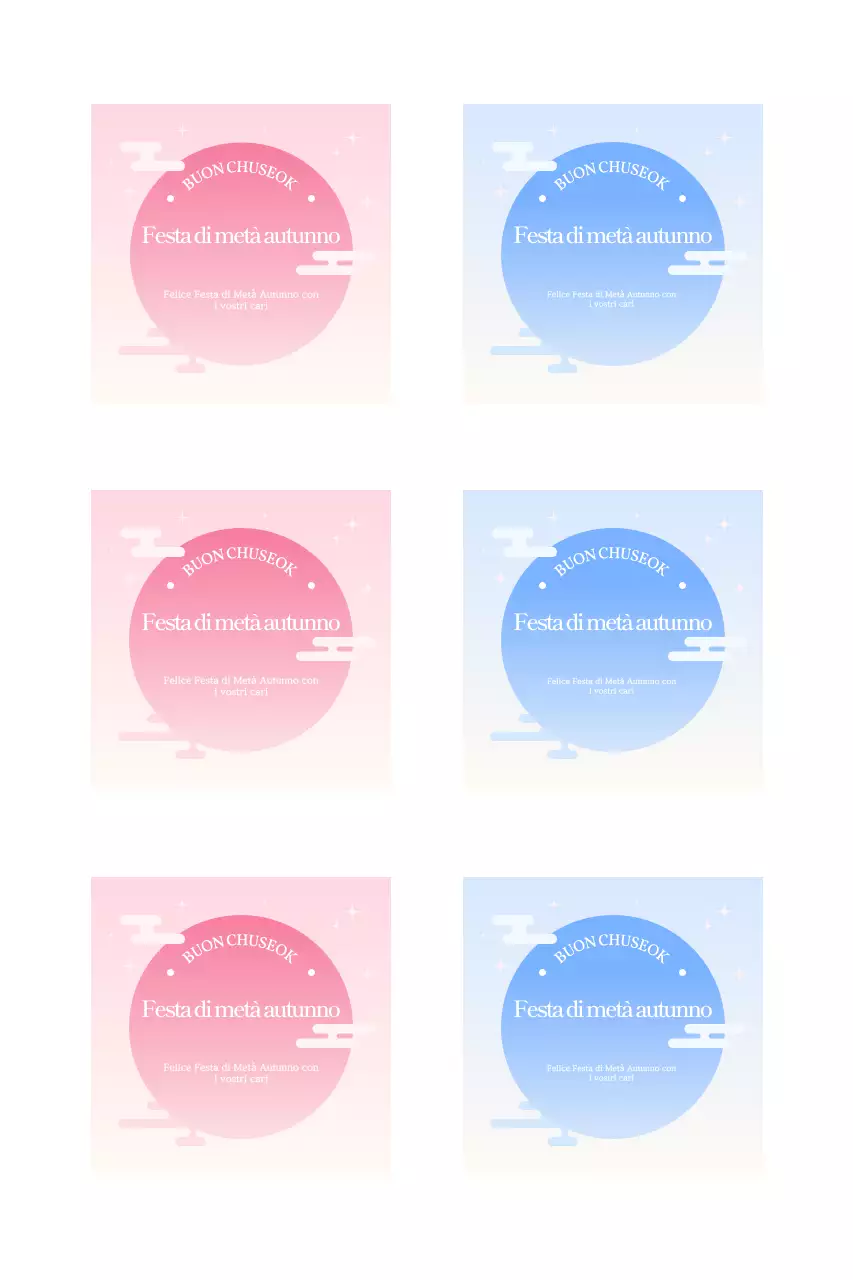 Saluti tradizionali Chuseok sfumati