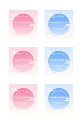 Saluti tradizionali Chuseok sfumati