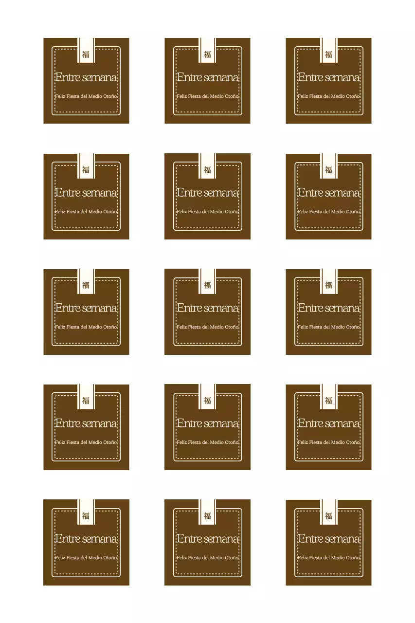 Un saludo tranquilo de Chuseok con un toque tradicional.