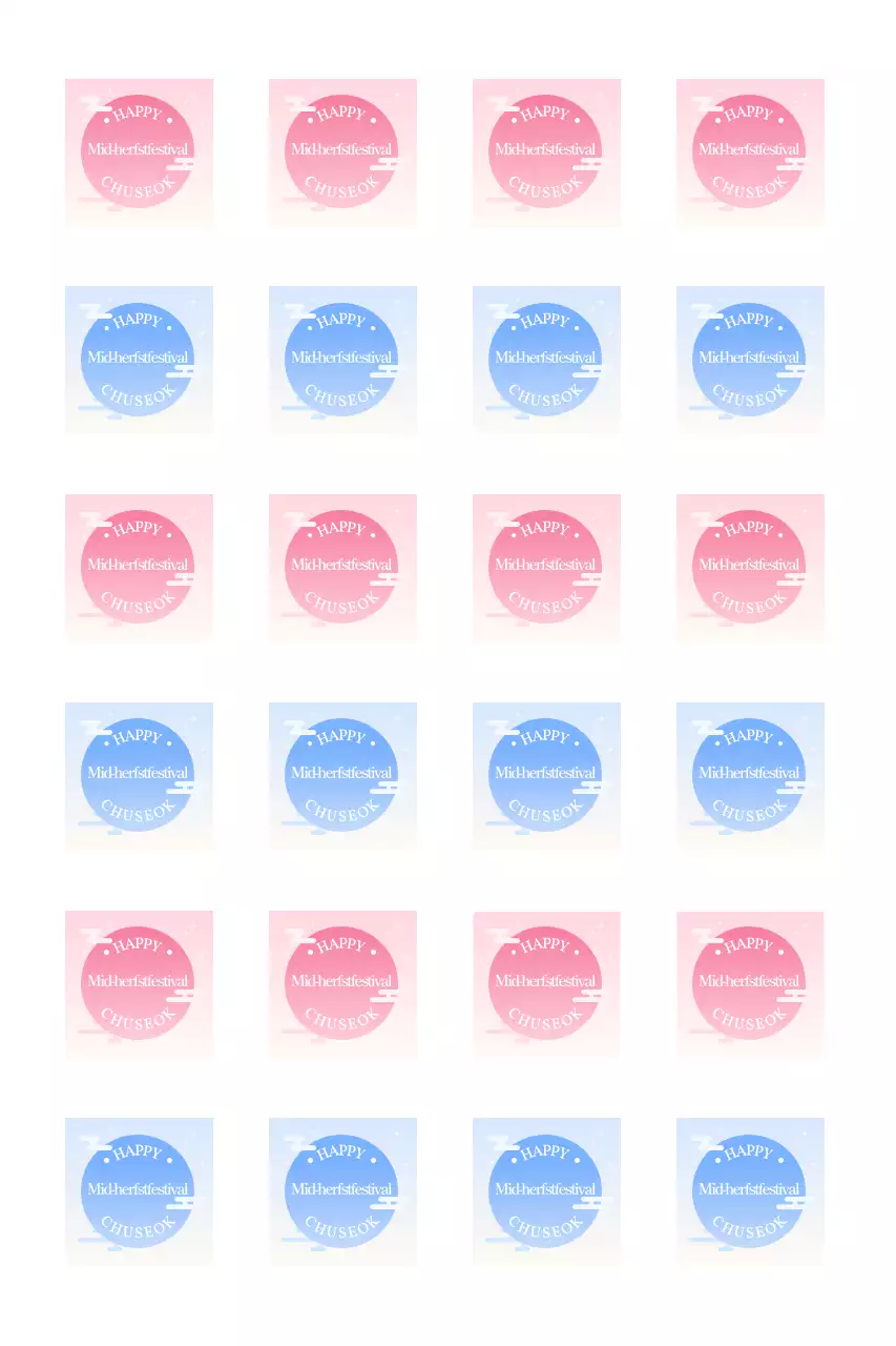 Gradiënt traditionele Chuseok-begroetingen