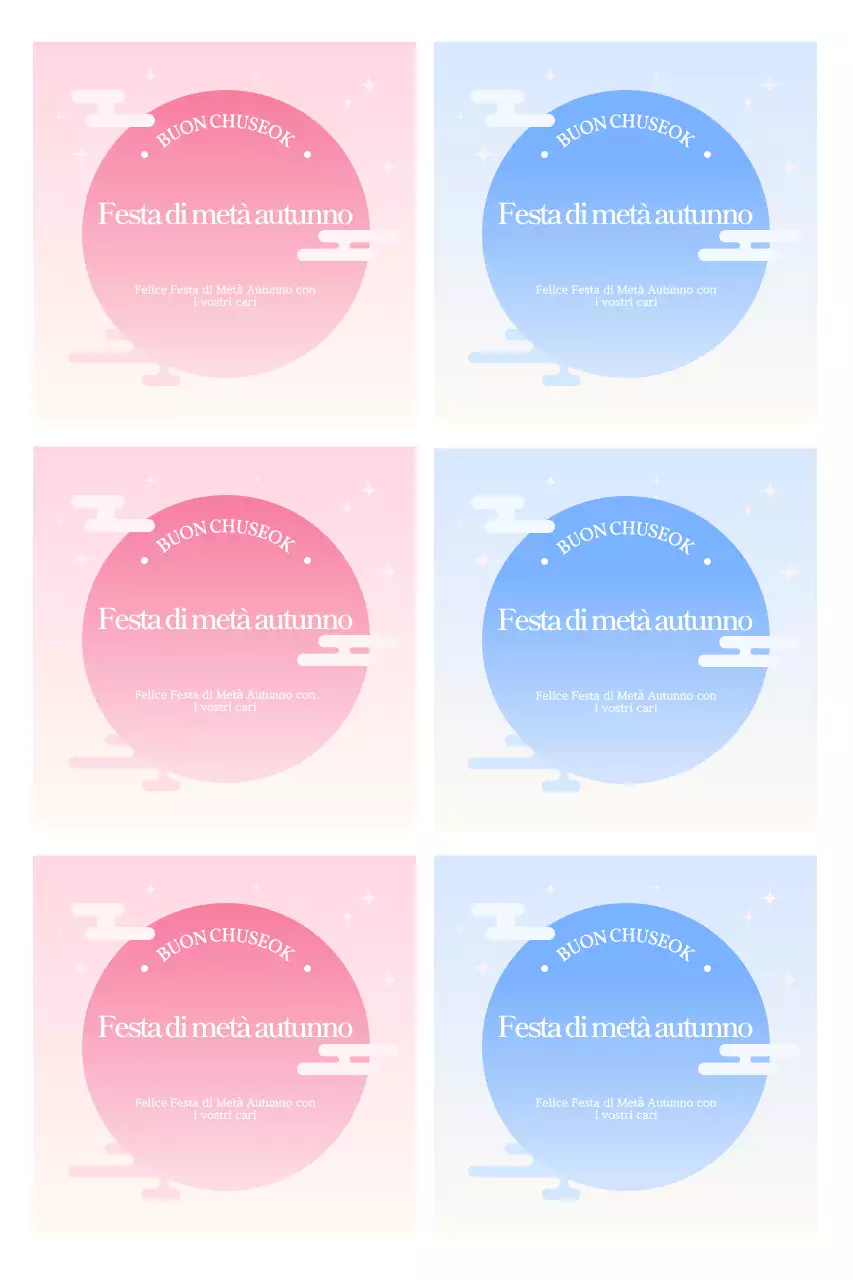 Saluti tradizionali Chuseok sfumati