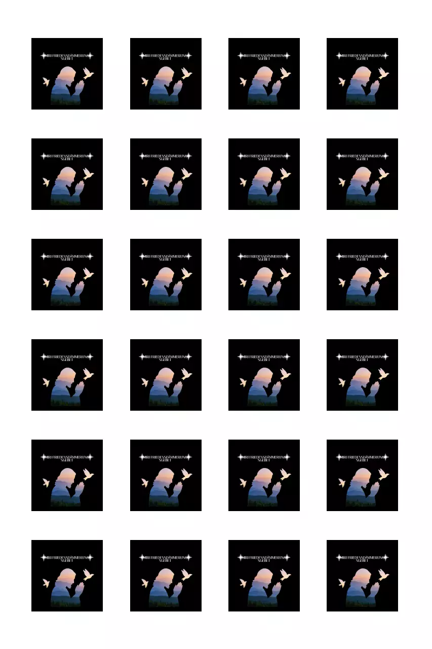 Betende Person Silhouette Gebetstreffen Leitfaden