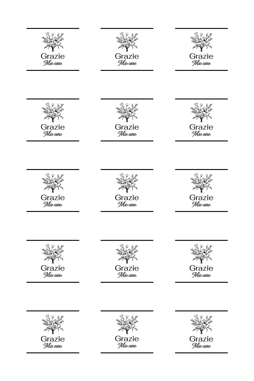 Illustrazione di bouquet con saluto di ringraziamento minimo