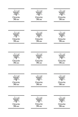 Illustrazione di bouquet con saluto di ringraziamento minimo