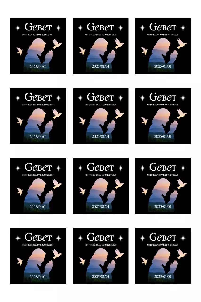 Betende Person Silhouette Gebetstreffen Leitfaden