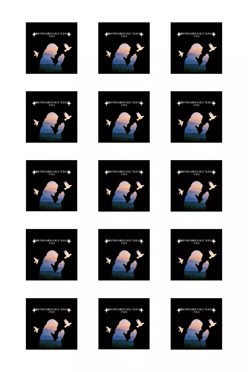 Guida all'incontro di preghiera con la sagoma di una persona in preghiera