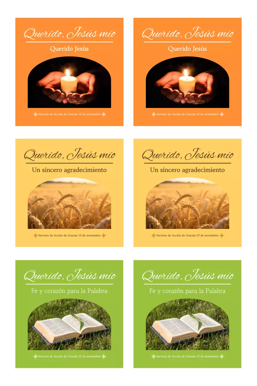 Guía sencilla para el servicio de Acción de Gracias con fotos