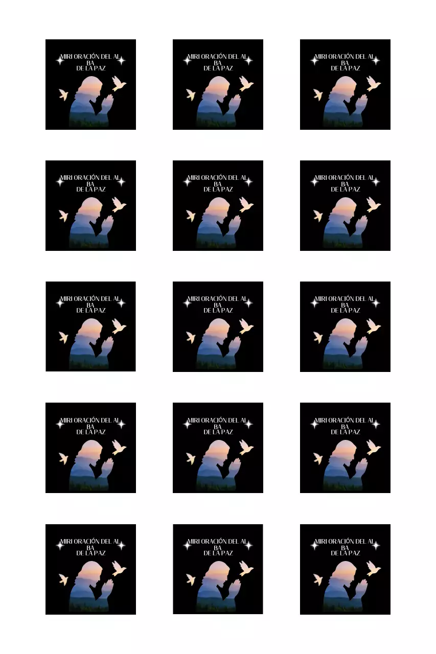 Guía para reuniones de oración con silueta de persona orando