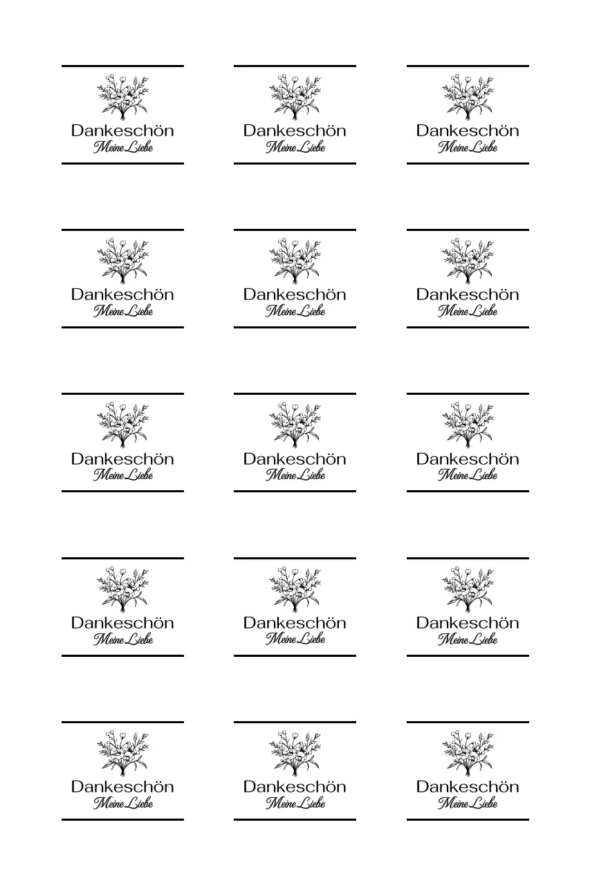 Blumenstrauß Illustration minimal Danke Gruß