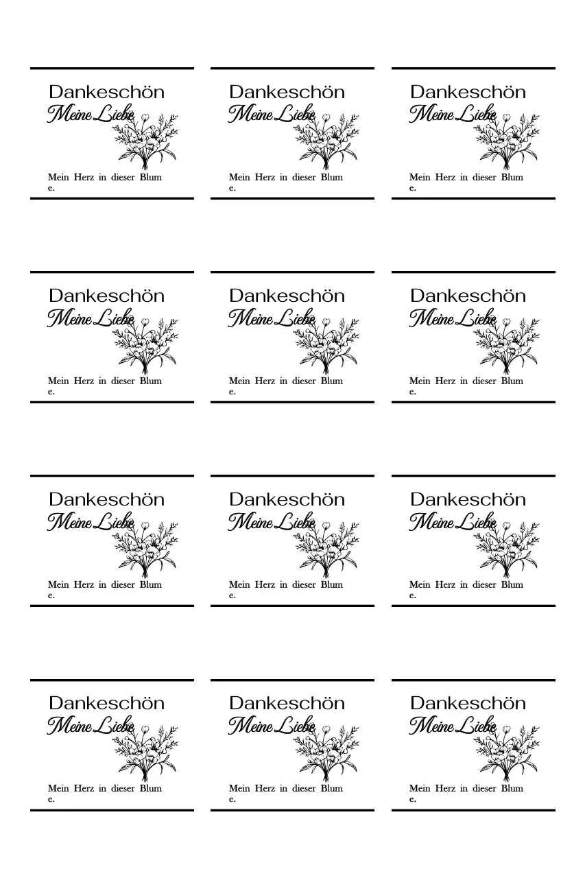 Blumenstrauß Illustration minimal Danke Gruß