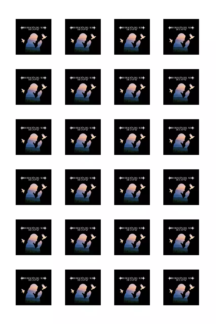 Guía para reuniones de oración con silueta de persona orando