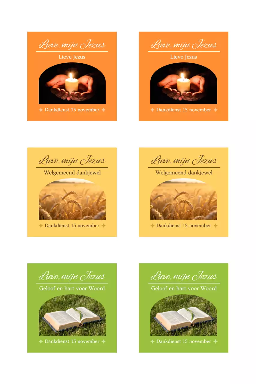 Foto Eenvoudige Thanksgiving-servicegids