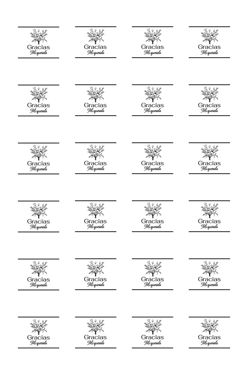 Ilustración de ramo de saludo de agradecimiento minimalista.