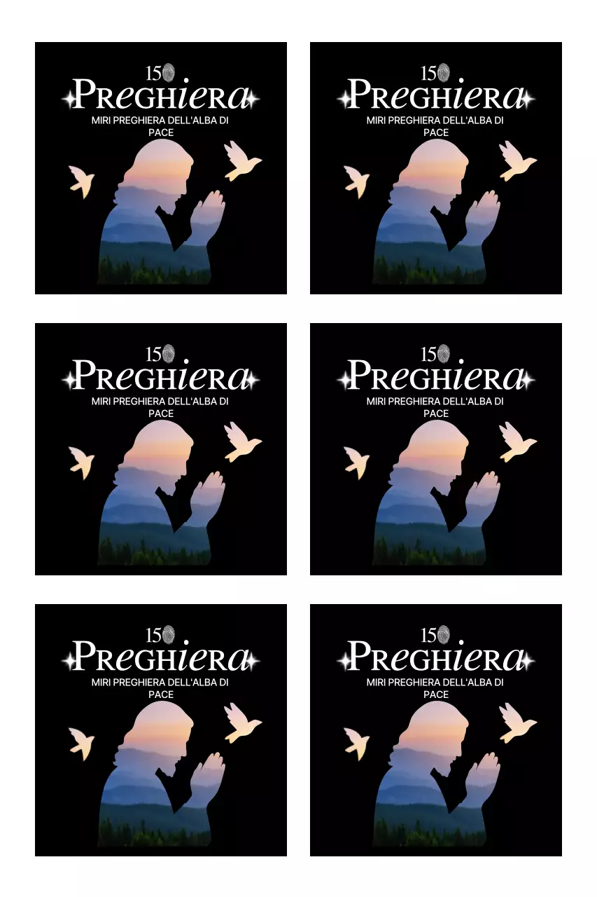Guida all'incontro di preghiera con la sagoma della persona che prega