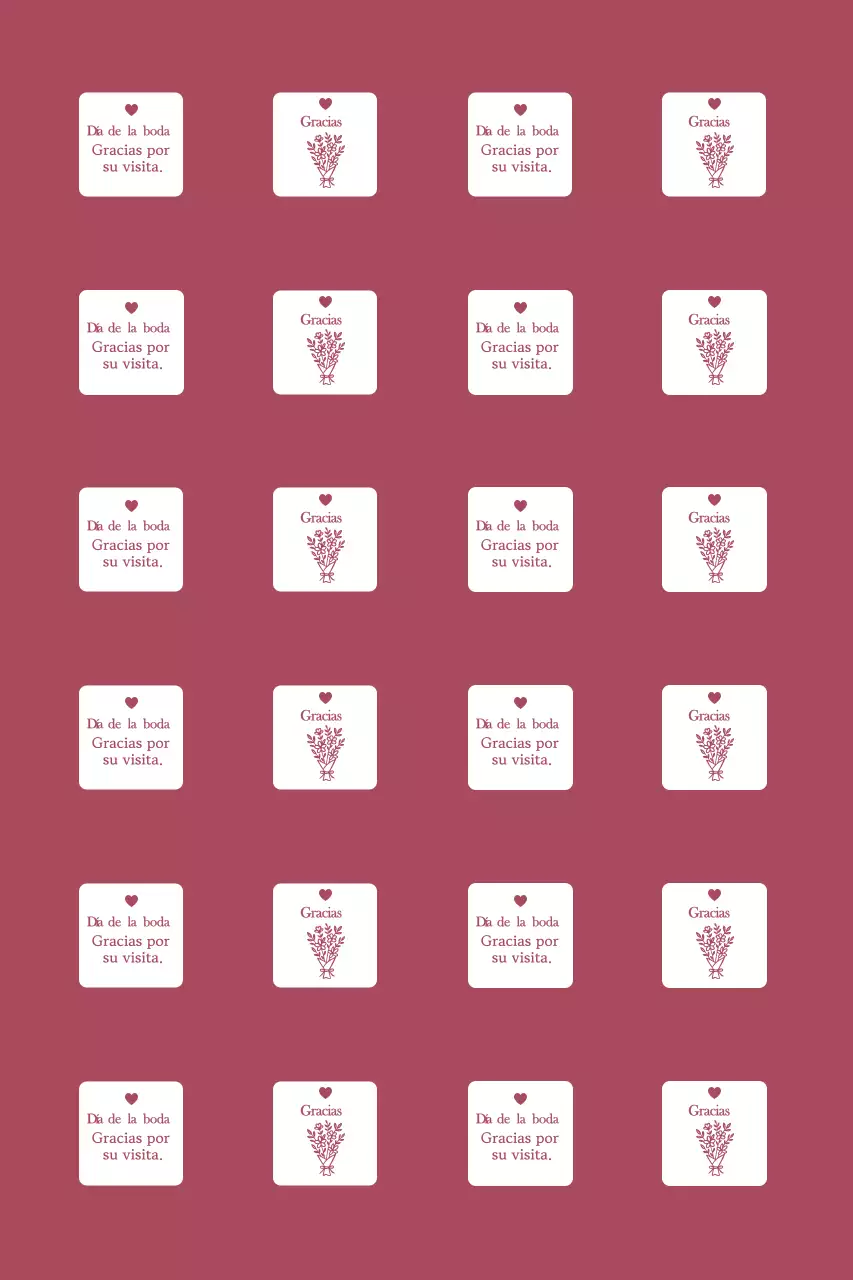 Tarjeta de agradecimiento de boda sencilla con borde