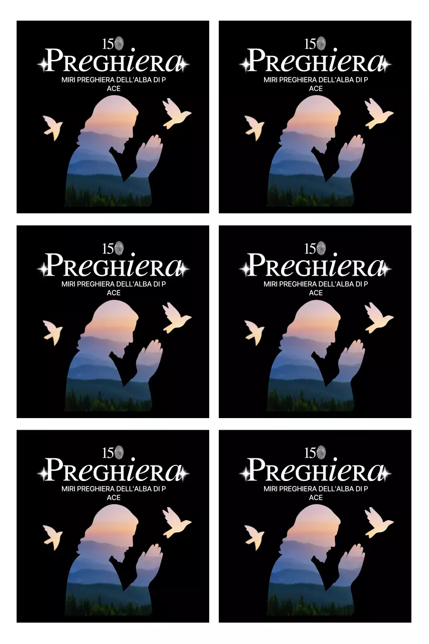 Guida all'incontro di preghiera con la sagoma della persona che prega