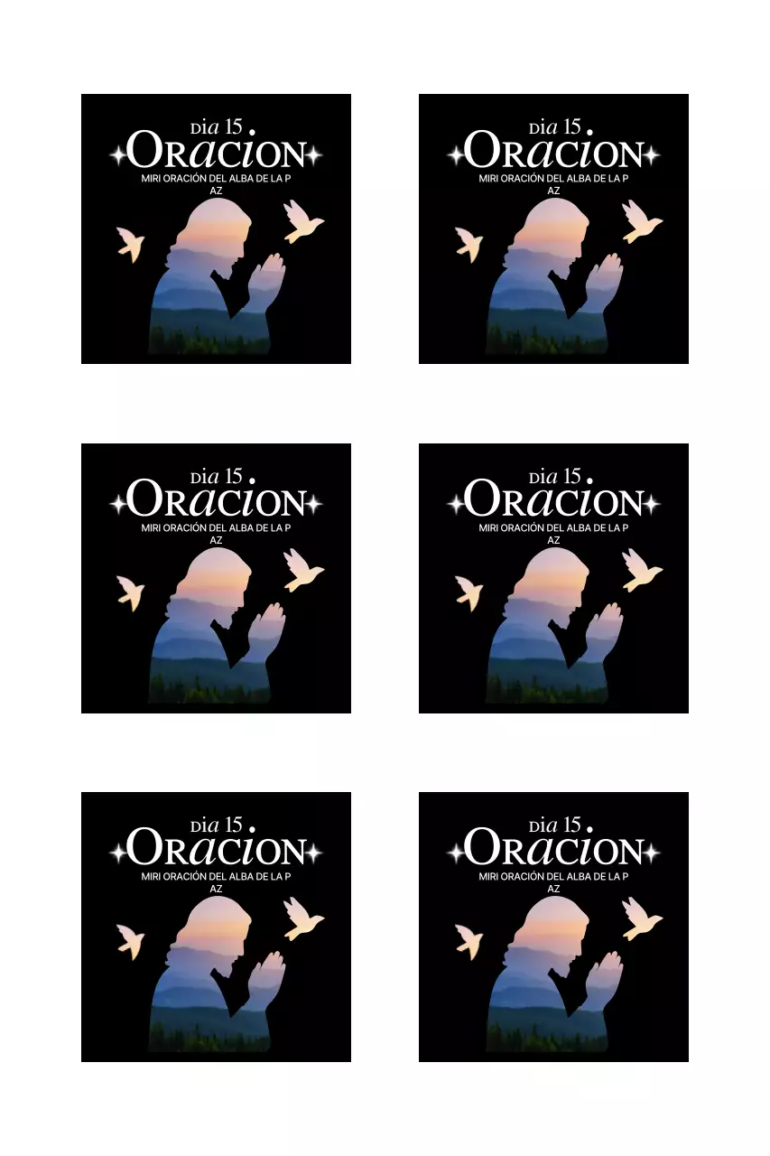 Guía para reuniones de oración con silueta de persona orando