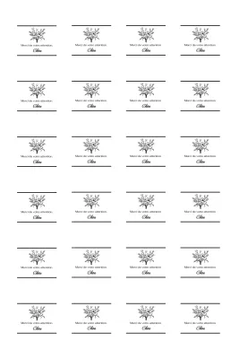 Illustration de bouquet minimaliste avec un message de remerciement