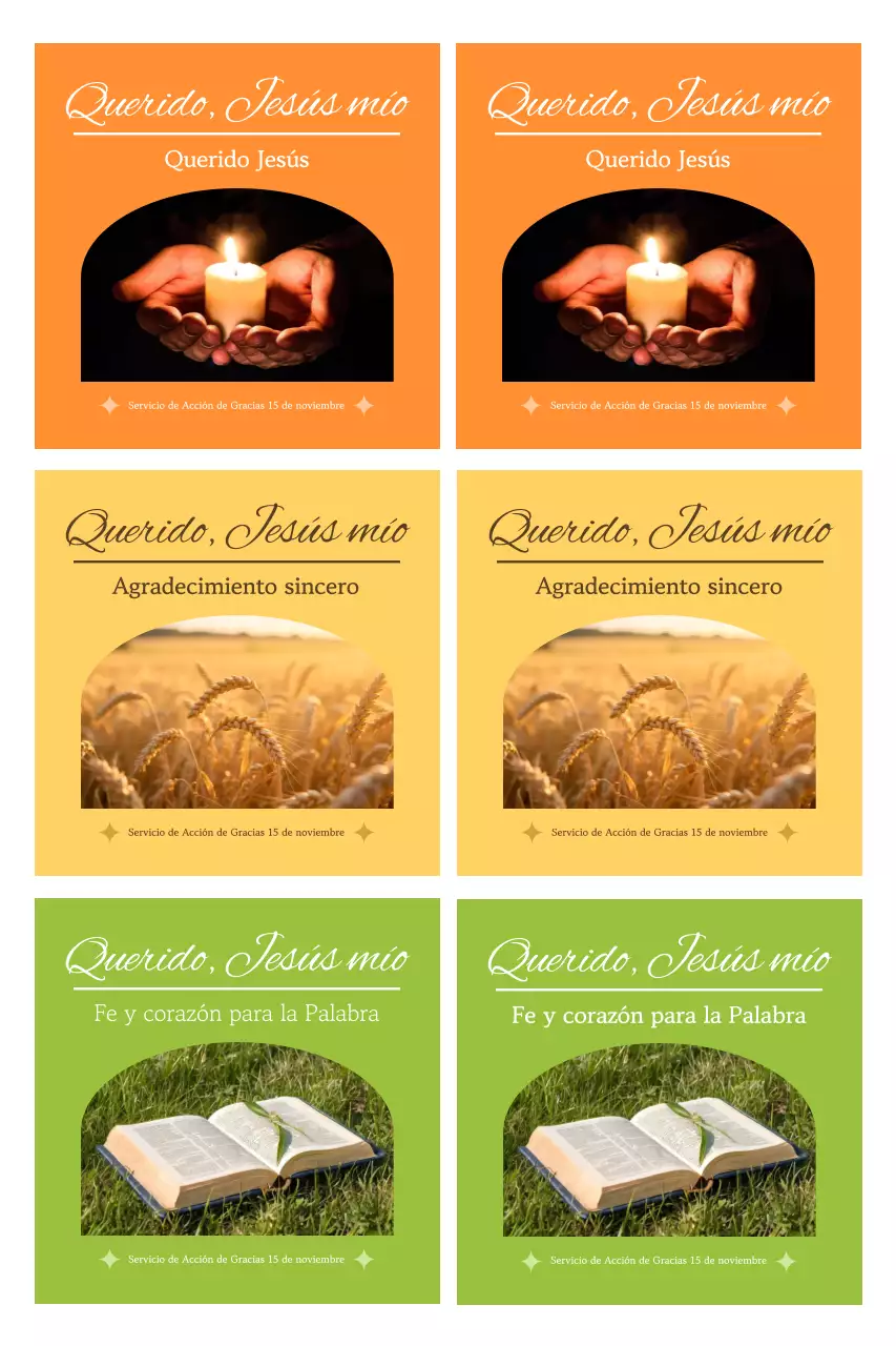 Guía sencilla para el servicio de Acción de Gracias con fotos