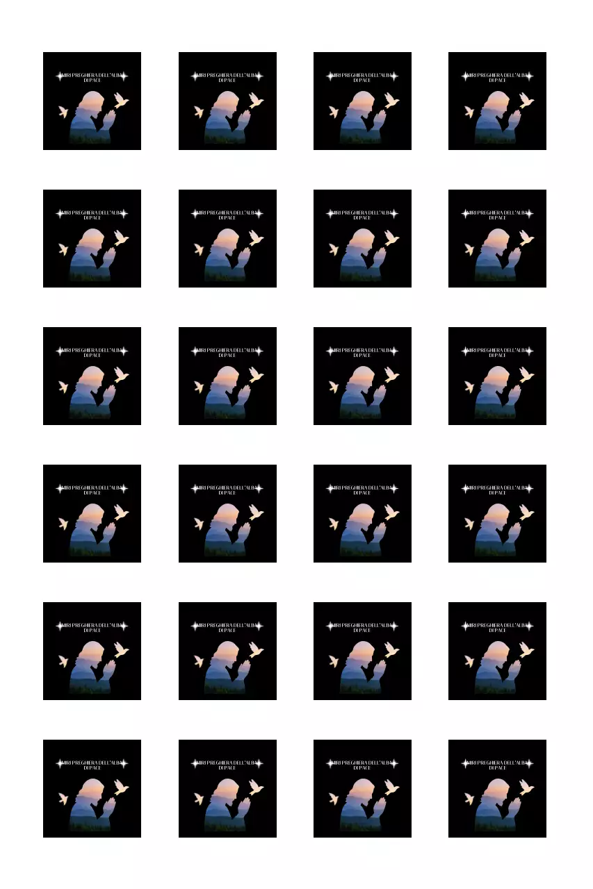 Guida all'incontro di preghiera con la sagoma di una persona in preghiera