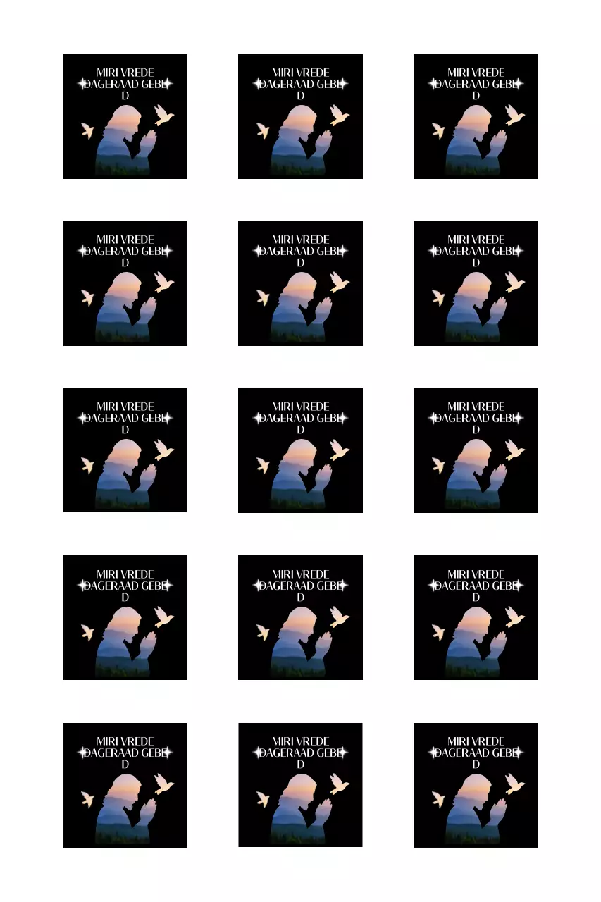 Gids voor gebedsbijeenkomsten met silhouet van biddende persoon