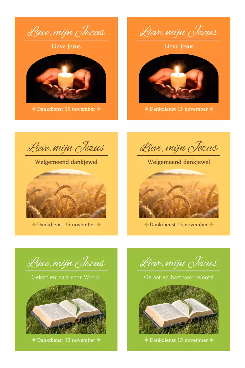 Foto Eenvoudige Thanksgiving-servicegids