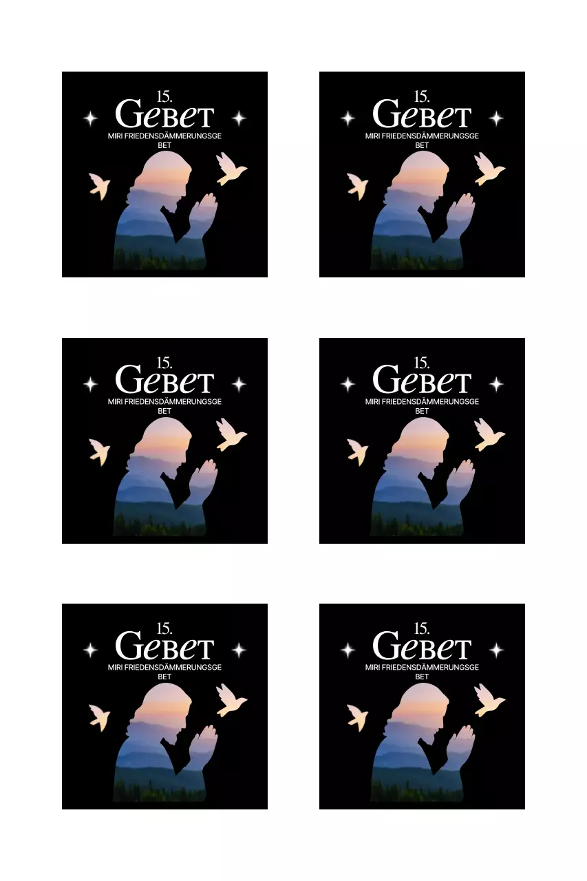 Betende Person Silhouette Gebetstreffen Leitfaden