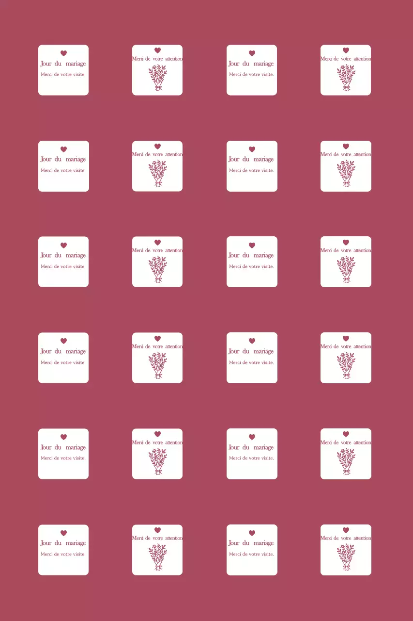 Carte de remerciement de mariage simple avec bordure