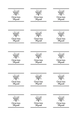 Ilustración de ramo de saludo de agradecimiento minimalista.