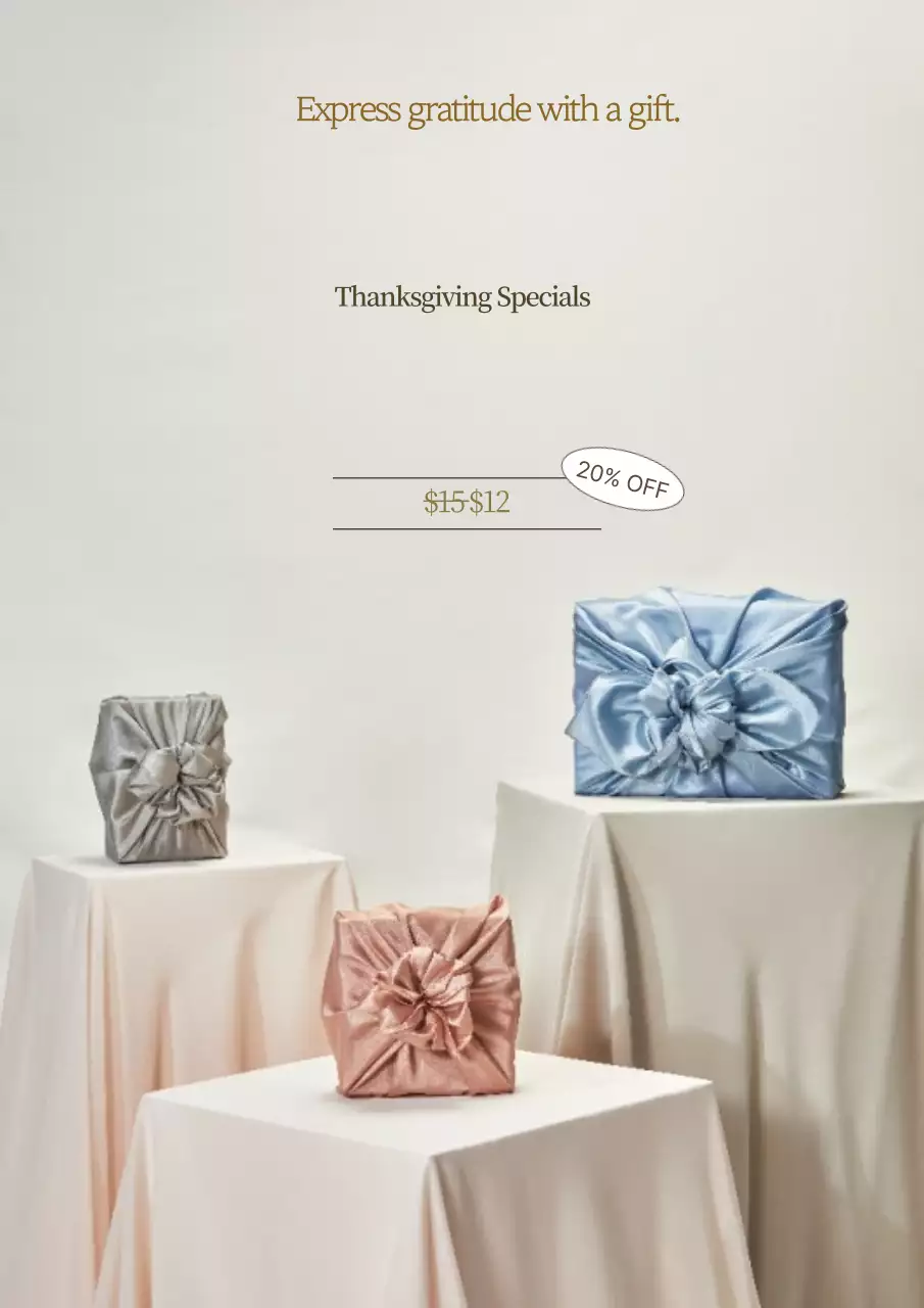 Bộ quà tặng truyền thống màu be giảm giá lễ Chuseok