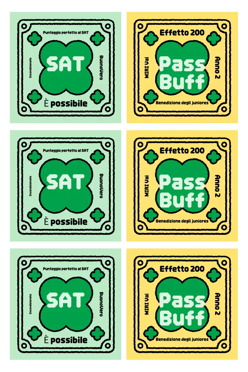 Adesivo vintage con ciondolo per il tifo per il test di abilità scolastica del college