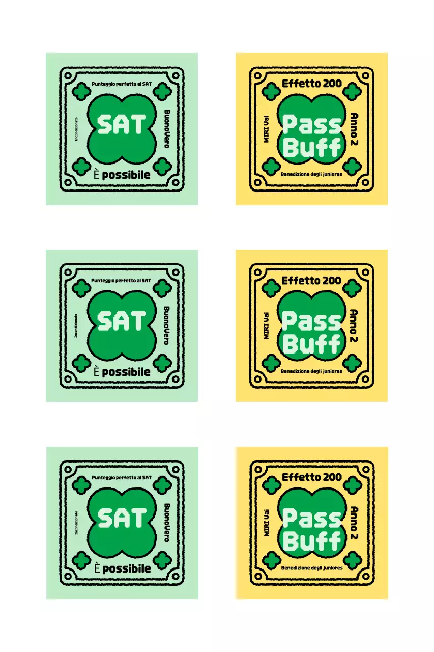 Adesivo vintage con ciondolo per il tifo per il test di abilità scolastica del college