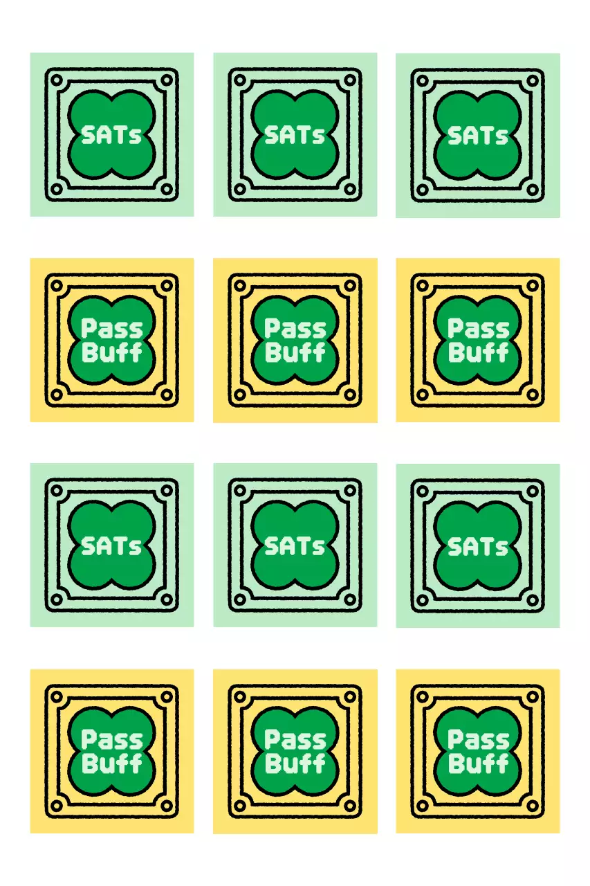 Autocollant de charme encourageant de test d'aptitude scolaire vintage