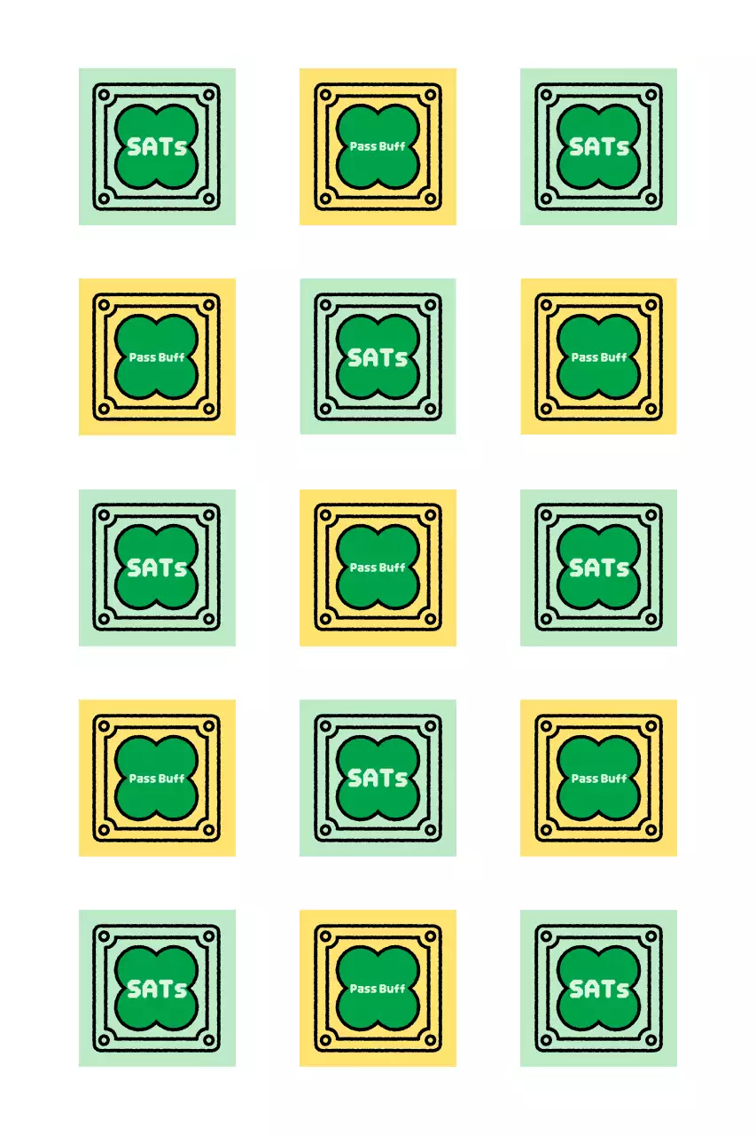 Autocollant de charme encourageant de test d'aptitude scolaire vintage