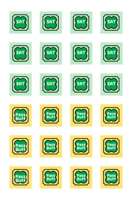 Adesivo vintage con ciondolo per il tifo per il test di abilità scolastica del college