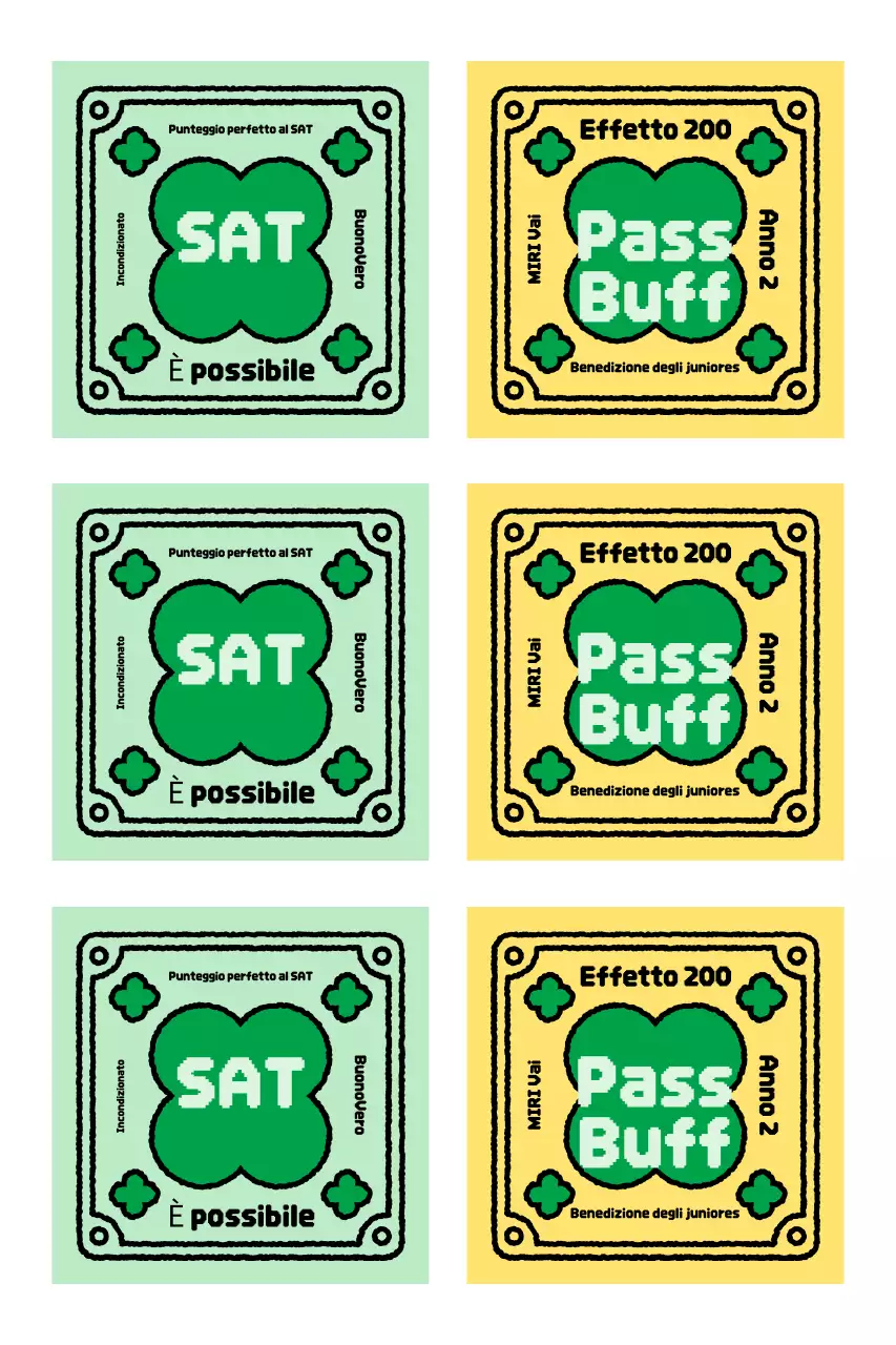 Adesivo vintage con ciondolo per il tifo per il test di abilità scolastica del college