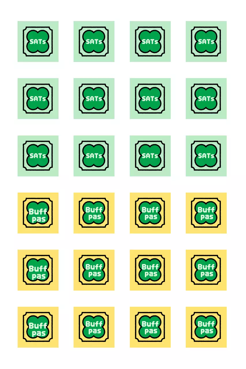 Vintage College Scholastic Ability Test-aanmoedigingssticker