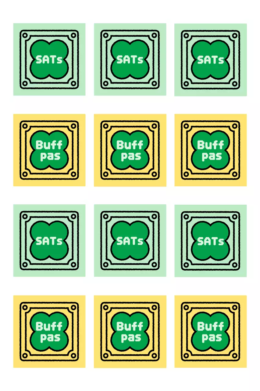 Vintage College Scholastic Ability Test-aanmoedigingssticker