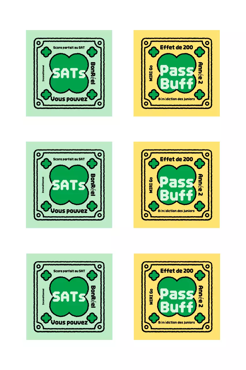 Autocollant de charme encourageant de test d'aptitude scolaire vintage