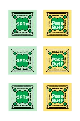 Autocollant de charme encourageant de test d'aptitude scolaire vintage