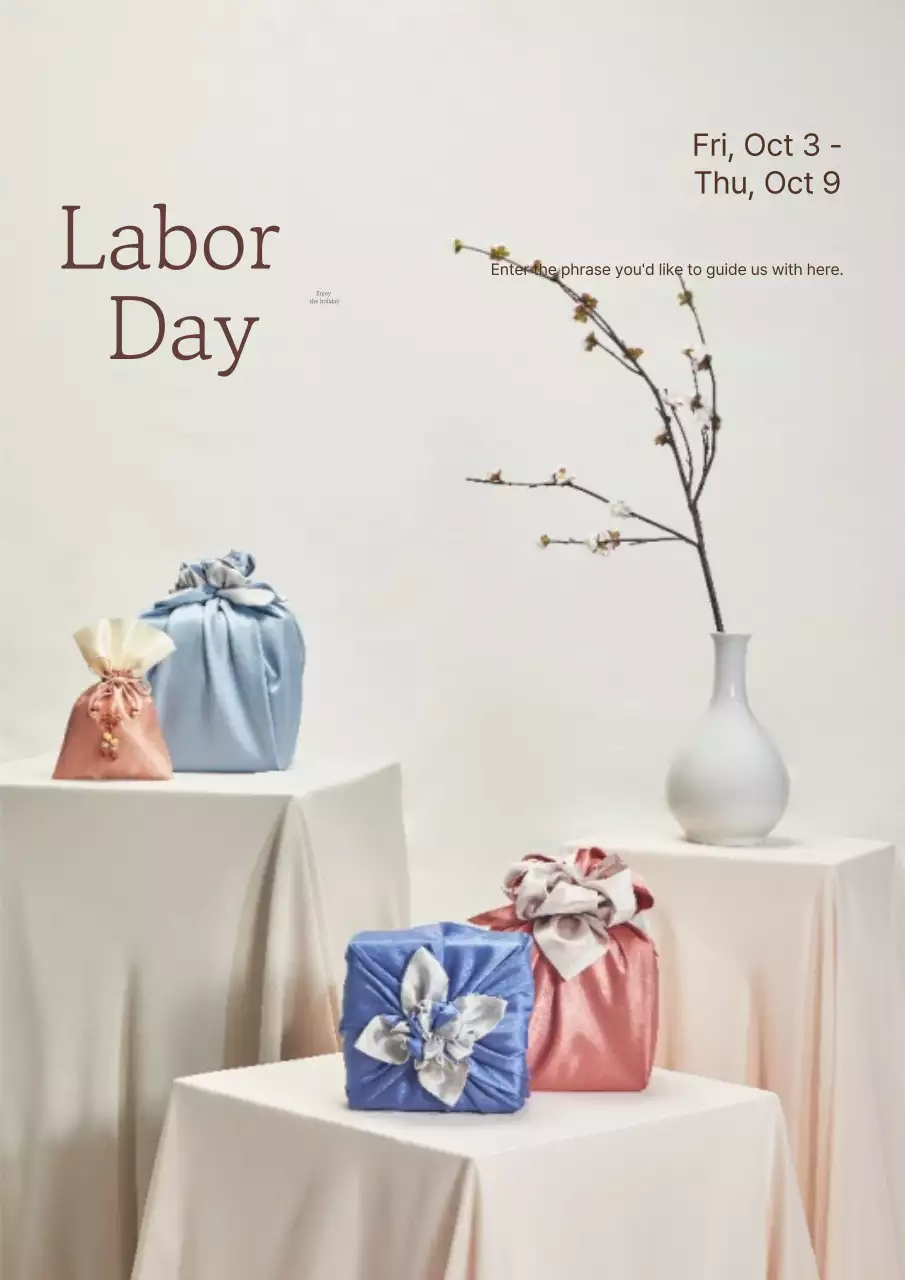 Bộ quà tặng truyền thống màu be giảm giá lễ Chuseok