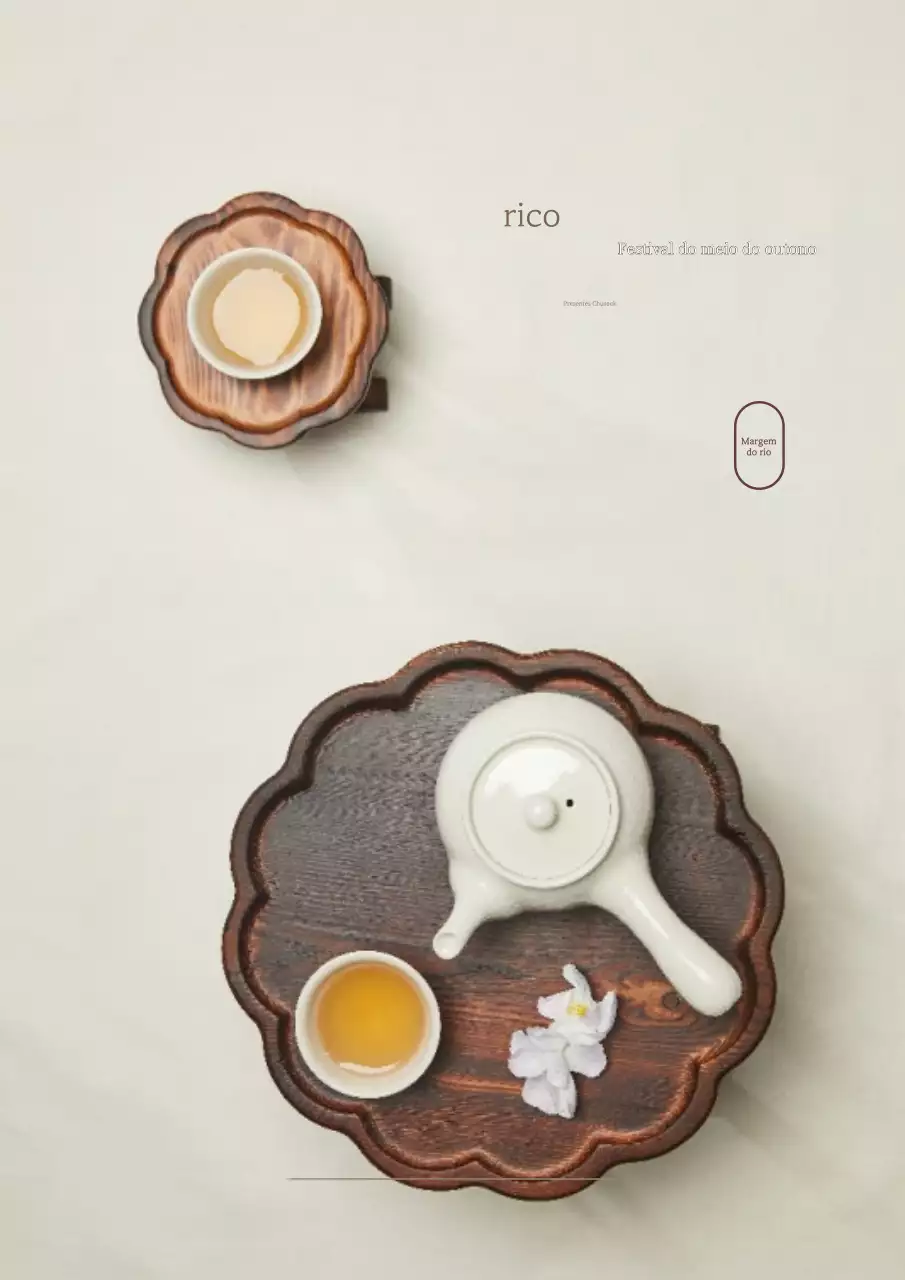 Conjunto de presente tradicional bege com desconto Chuseok