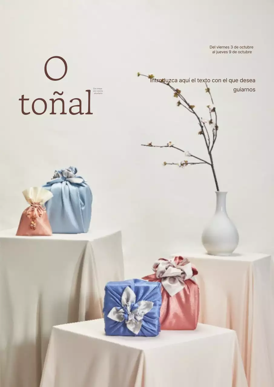 Conjunto de regalo tradicional beige con descuento para Chuseok