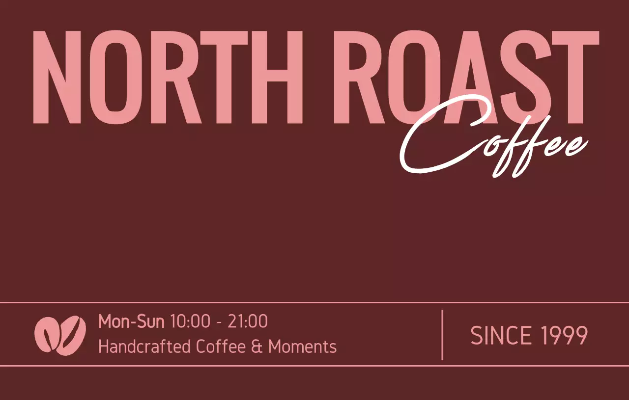 茶色 シンプル コーヒー ロゴ おしゃれ